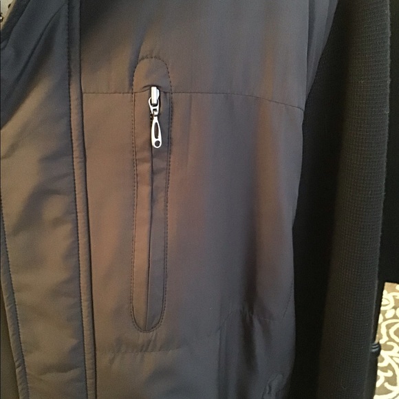 Black Wool & Nylon Jacket L New - Picture 2 of 6